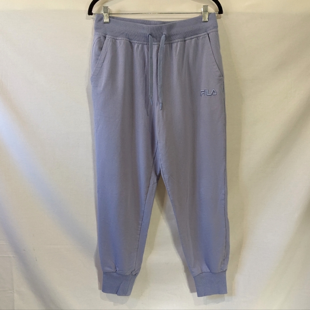Periwinkle Fila Cotton Sweatpants Size Medium
